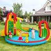 GLACER Inflatable Bounce House w/ 2 Slides, 2 Climbing Walls, Splash Pool, Water Cannon, Basketball Rim, Including Carrying Bag, Repair Kit, Water Slides for Backyard Lawn Park (Without Air Blower) view 2