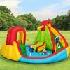 GLACER Inflatable Bounce House w/ 2 Slides, 2 Climbing Walls, Splash Pool, Water Cannon, Basketball Rim, Including Carrying Bag, Repair Kit, Water Slides for Backyard Lawn Park (Without Air Blower) view 3