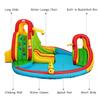 GLACER Inflatable Bounce House w/ 2 Slides, 2 Climbing Walls, Splash Pool, Water Cannon, Basketball Rim, Including Carrying Bag, Repair Kit, Water Slides for Backyard Lawn Park (Without Air Blower) view 4