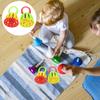 Handheld Jingle Ring Sleigh Bells: 2Pcs Cartoon Handbell Party Rattle Kids Bell Rattle Luminous Handbell Musical Instrument view 4