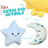 BenBen Sun Plush Toy 12 inch, Set of 3, 7 inch Stuffed Star and Moon, Cute Plushies Gift, Kids Bedroom Decorative Toy, Easter Basket Stuffers, Fun Plush Pillow for Home Dcor view 3