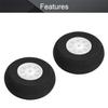 Bettomshin 2Pcs RC Model Plane Aircraft Foam Wheel Replacement Black and White 25mm Diameter 2Pcs view 3