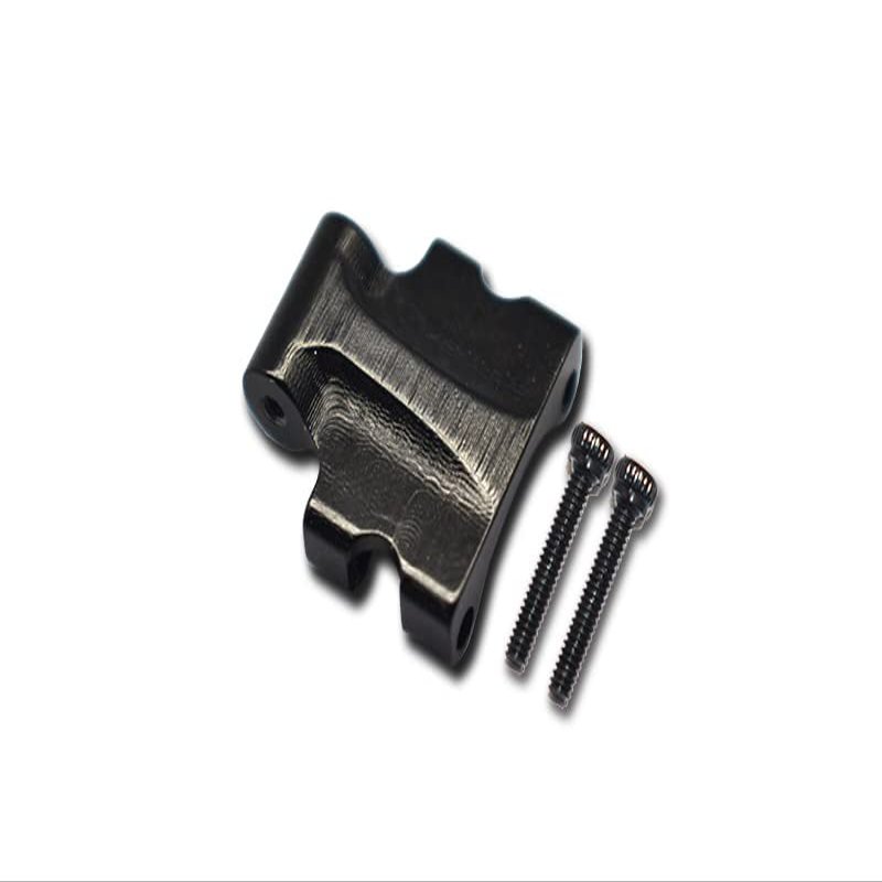 GPM 3Pc Set Upgrades Aluminum Rear Upper Tie Rod Connector for 1/24 4WD SCX24 DeadboltAXI90081 RC Cars (Black)