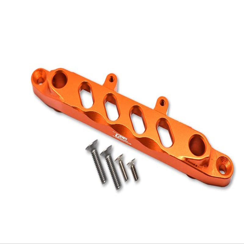 GPM for 1/6 4WD SCX6 Jeep JLU Wrangler AXI05000 Aluminum Front Chassis Brace -5PC Set (Orange)