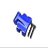 GPM for 1/24 4WD SCX24 DEADBOLT AXI90081 Aluminum Rear Upper TIE Rod Connector - 3PC Set (Blue) view 1