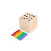 Tiger Montessori Box Wooden Play Kit, 3-in-1 Activity Cube: Includes Carrot Harvest, Object Permanent Box, Coin Box - Early Development Learning for Toddlers Ages 1-3 view 4