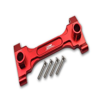 GPM for 1/6 4WD SCX6 Jeep JLU Wrangler AXI05000 Aluminum Rear Chassis Brace -5PC Set (red)