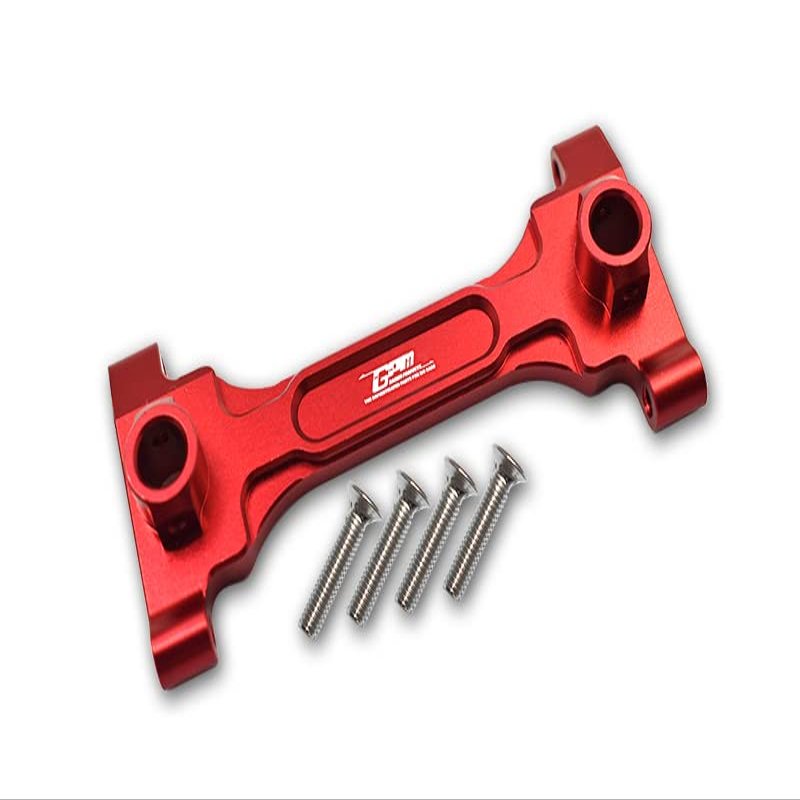 GPM for 1/6 4WD SCX6 Jeep JLU Wrangler AXI05000 Aluminum Rear Chassis Brace -5PC Set (red)