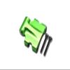 GPM 3Pc Set Upgrades Aluminum Rear Upper Tie Rod Connector for 1/24 4WD SCX24 DeadboltAXI90081 RC Cars (Green) view 1