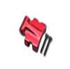 GPM for 1/24 4WD SCX24 DEADBOLT AXI90081 Aluminum Rear Upper TIE Rod Connector - 3PC Set (red) view 1