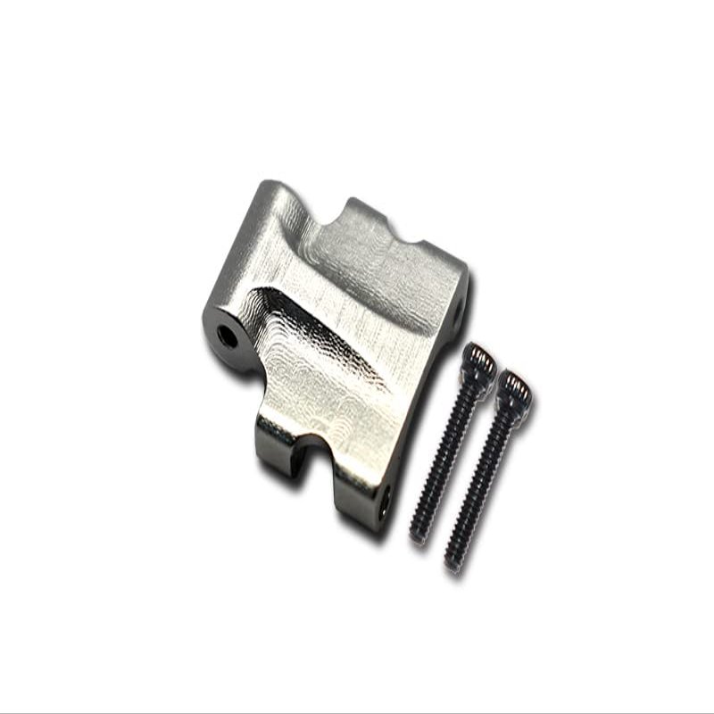 GPM for 1/24 4WD SCX24 DEADBOLT AXI90081 Aluminum Rear Upper TIE Rod Connector - 3PC Set (Silver)