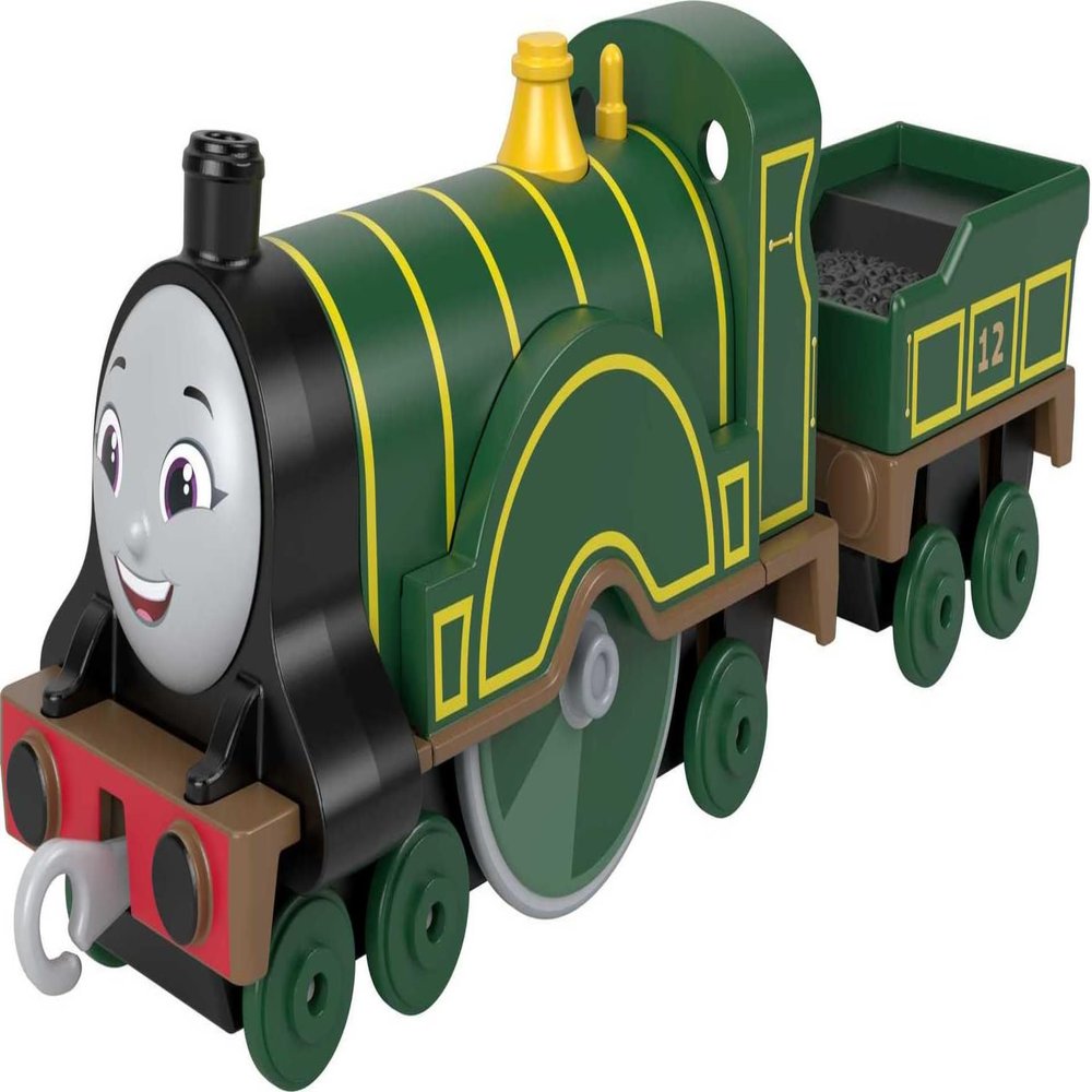 Fisher-Price Thomas & Friends Emily Engine, Toy Train, die-cast Metal Push-Along Toy for Preschool Kids Ages 3 Years and up