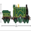 Fisher-Price Thomas & Friends Emily Engine, Toy Train, die-cast Metal Push-Along Toy for Preschool Kids Ages 3 Years and up view 2