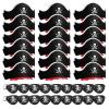 Legigo 36 Pcs Pirate Hat with Eye Mask - Classic Costume Cap Accessories for Pirate Party Cosplay Caribbean Dress, Black view 1