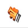 GPM 3Pc Set Upgrades Aluminum Rear Upper Tie Rod Connector for 1/24 4WD SCX24 DeadboltAXI90081 RC Cars (Orange) view 1