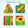 GLACER Inflatable Bounce House w/ 2 Slides, 2 Climbing Walls, Splash Pool, Water Cannon, Basketball Rim, Including Carrying Bag, Repair Kit, Water Slides for Backyard Lawn Park (Without Air Blower) view 3