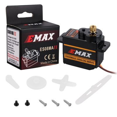 ES08MA II 12g Mini Metal Gear Analog Servo Shockproof Stable Machine Compatible for RC Model