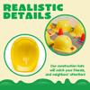 JOYIN 24 Pcs Toy Construction Hard Hats, Soft Plastic Yellow Kids Party Hat, Birthday for Construction Birthday Party, Childrens Engineer,Building Dress Up Hats, Theme Party Favors view 2