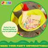 JOYIN 24 Pcs Toy Construction Hard Hats, Soft Plastic Yellow Kids Party Hat, Birthday for Construction Birthday Party, Childrens Engineer,Building Dress Up Hats, Theme Party Favors view 3