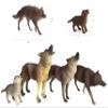 Gemini&Genius Howling Wolf Animal Toys, Family Playset, Realistic North American Forest Toys for Boys and Girls, Gray Wolf Toy Figurines, Ages 3+ (4 Pcs) view 4
