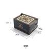 Bolunlun Jurassic music box, wooden hand-cranked music box, wooden toy for movie fans, gift for boyfriend and kids, perfect for Valentine's Day, birthday, Halloween and Christmas. (Jurassic song) view 2