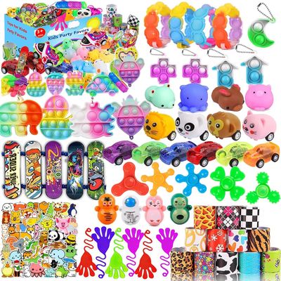 118 Pcs Party Favors for Kids 4-8, Pop Fidget Toys, Goodie Bag Stuffers, Treasure Box Toys for Classroom, Carnival Prizes, Pinata Stuffers, Goodie Bags Filler, Prize Box toys for Kids Classroom