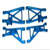 Dhawk Racing CNC Aluminum Front & Rear Arms Blue for Team Associated RC10GT RC10T view 2