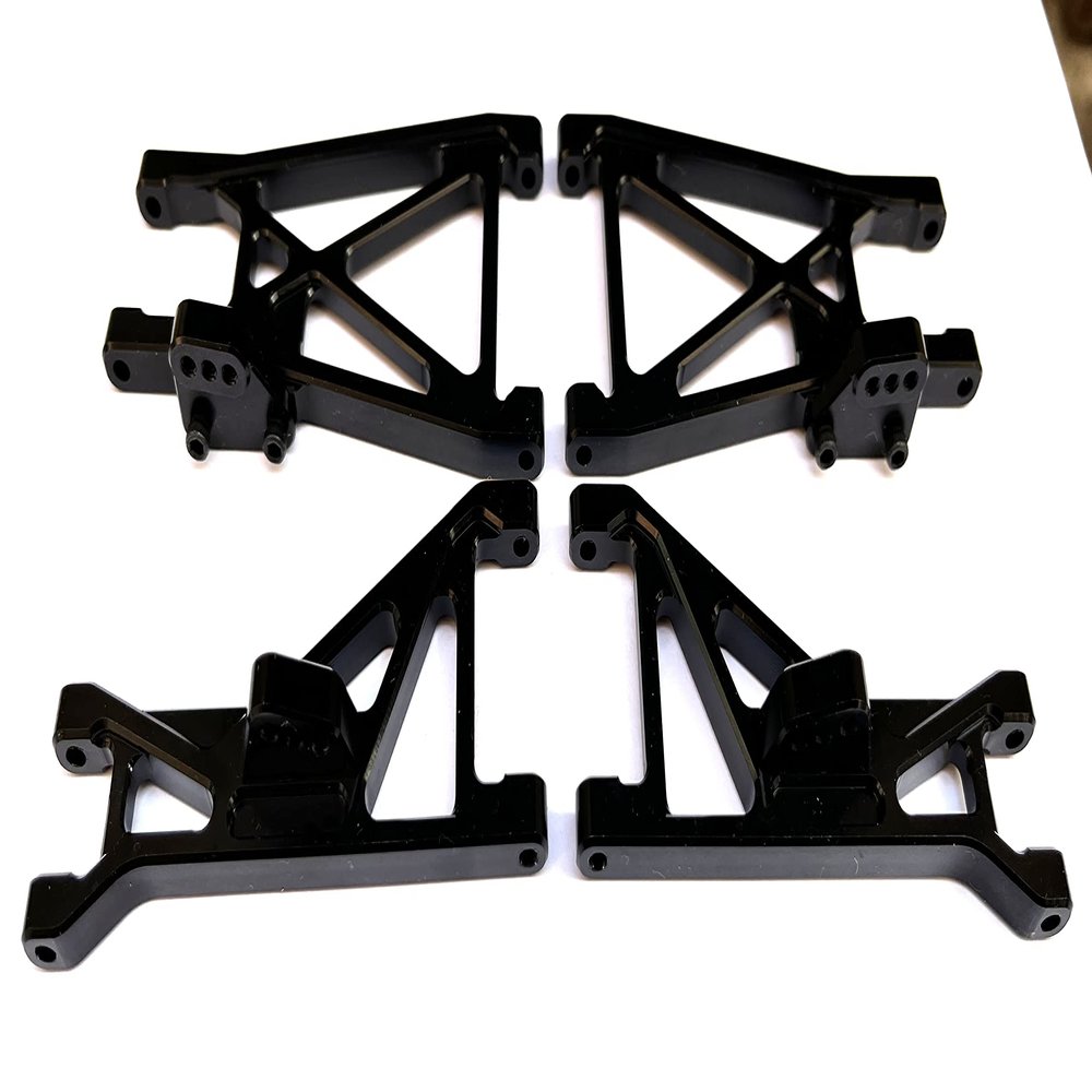 Dhawk CNC Aluminum Front & Rear Arms Black for Team Associated RC10GT RC10T