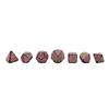Seven Seas Pirates Metal Pink Enamel Rainbow Spider Web Dice Set - Display Box view 3
