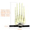 1 Pair Halloween Articulated Finger Extensions,3D Printed Flexible Finger Extensions Fits All Finger Sizes Scary Cosplay Finger Puppets Toys (White) view 4