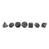 Seven Seas Pirates Metal Antique Silver and White Web Dice Set with Display Box view 2