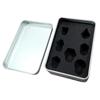 Seven Seas Pirates Metal Antique Silver and White Web Dice Set with Display Box view 3