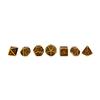Seven Seas Pirates Metal Red and Gold Colored Dice Set with Display Box view 3