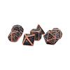Seven Seas Pirates Metal Blue and Copper Dice Set with Display Box view 2