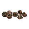 Seven Seas Pirates Metal Green and Copper Dice Set with Display Box view 2