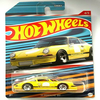 DieCast Hot Wheels 71 Porsche 911 (Yellow) - 2022 Themed Exotics Series 4/5