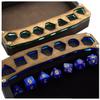C4Labs Mini Display Dice Tray with Genuine Walnut Top  Rustic Vegan Leather, Radium Pink view 2