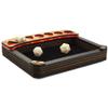 C4Labs Mini Display Dice Tray with Genuine Walnut Top  Black Velvet, Radium Pink view 1