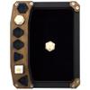 C4Labs Mini Display Dice Tray with Genuine Walnut Top  Black Velvet, Dapper Blue view 3