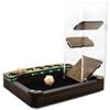 C4Labs Mini Display Dice Tray with Genuine Walnut Top  Black Velvet, Sunburst Orange view 4