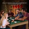 YUZPKRSI 4723 Inch Poker Mat, 6 Players Texas Hold'em Poker Rubber Mat Poker Topper for Tables, Folding Portable Poker Table Top Layout w/Carrying Bag for Poker Games, Blackjack, Casino view 2