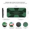 YUZPKRSI 4723 Inch Poker Mat, 6 Players Texas Hold'em Poker Rubber Mat Poker Topper for Tables, Folding Portable Poker Table Top Layout w/Carrying Bag for Poker Games, Blackjack, Casino view 4