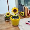 Xindarl Dancing Solar Toys, 8 Styles Solar Dancing Flower Cactus Solar Powered Toys Car Swinging Dancing Toy Car Windowsill Decoration Holiday Car Dashboard Office Home Desk Decor view 2