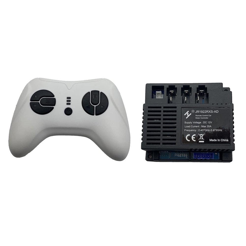 FULIHUA JR1922RXS-AD 2.4G Remote Control and Receiver, for Kids Ride On Toys, 12V Control Box Motherboard Accessories Ride On Car Replacement Parts
