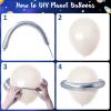 First trip Around the Sun Birthday Decorations -58pcs Outer Space 1st Birthday Banner First Trip Around the Sun Cake Toppers Solar System Party Balloons for Galaxy Party Supplies set view 4