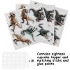 18pcs Glitter Dinosaur Dessert Cupcake Topper Baby Shower Theme Girls Boys Happy Birthday Party Decor Supplies Decorations view 3