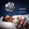 Timethink Newborn Baby Ice Dragon Metal Frame Round Clock, Silent Quartz Battery Operated White Dragon Hatching Egg Black Aluminum Frame Clock for Home Office Kids Children Bedroom Living Room view 3