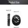 Auniwaig 4PCS RC Car Wheel Plastic RC Drift Cars Tires Set 30mm Dia for DIY RC Car Truck Boat Helicopter Model Black view 2