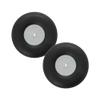 Auniwaig 5" Tire and Wheel Sets RC Model Foam Wheel Super Light PU Sponge Tire with Plastic Hub for RC Car Airplane 2 Pcs view 1