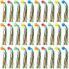 Hungdao 30 Pcs Bouncy Balls Bulk with Colorful Streamers, Large Rubber High Bounce Balls for Kids Party Favors, Piata Fillers, Goodie Bag Stuffers, Carnival Prizes, Classroom Rewards view 1